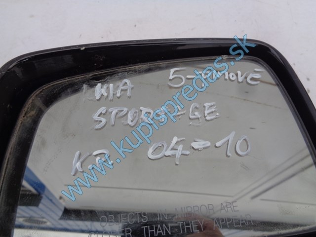 ľavé spätné zrkadlo na kiu sportage III, elektrické , 